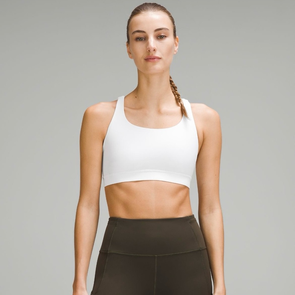 Lululemon White Energy Sports Bra